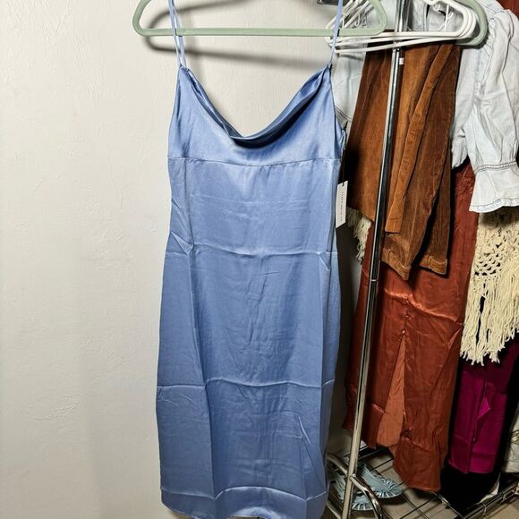 NWT Cowl Midi in Slate Blue WeWoreWhat - Picture 3 of 4